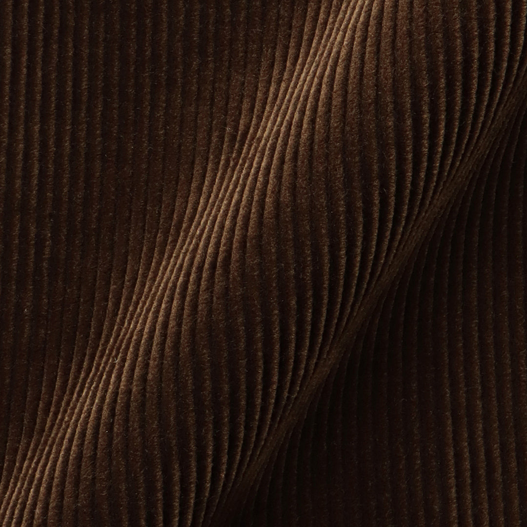 【Renewal】SUVIN PLATINUM Corduroy Tailored Jacket Color: Brown