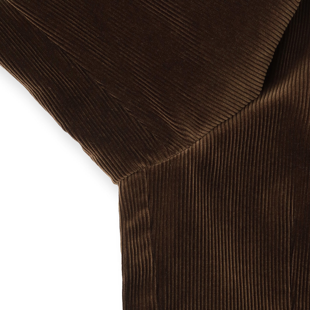 【Renewal】SUVIN PLATINUM Corduroy Tailored Jacket Color: Brown