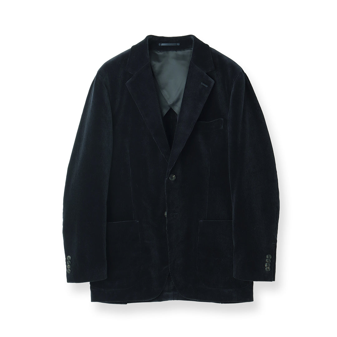 【Renewal】SUVIN PLATINUM Corduroy Tailored Jacket Color: Navy