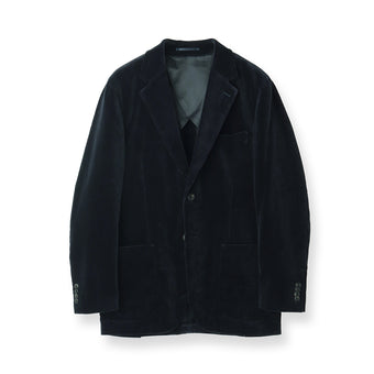 【Renewal】SUVIN PLATINUM Corduroy Tailored Jacket Color: Navy