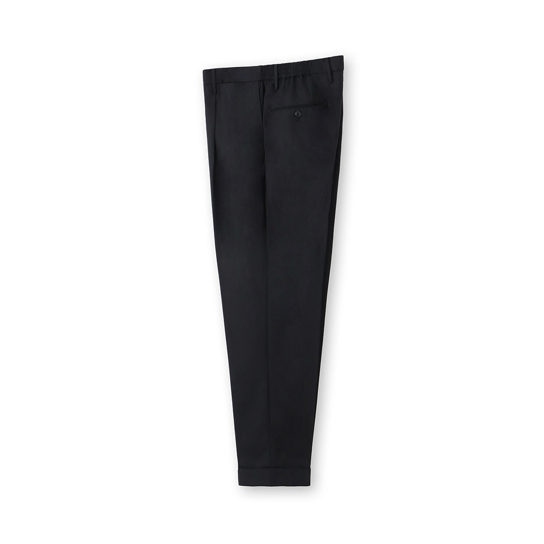 【Renewal】Twill Easy Trousers Color: Black