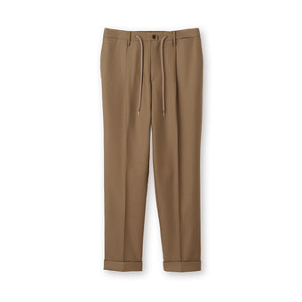 【Renewal】Twill Easy Trousers Color: Camel