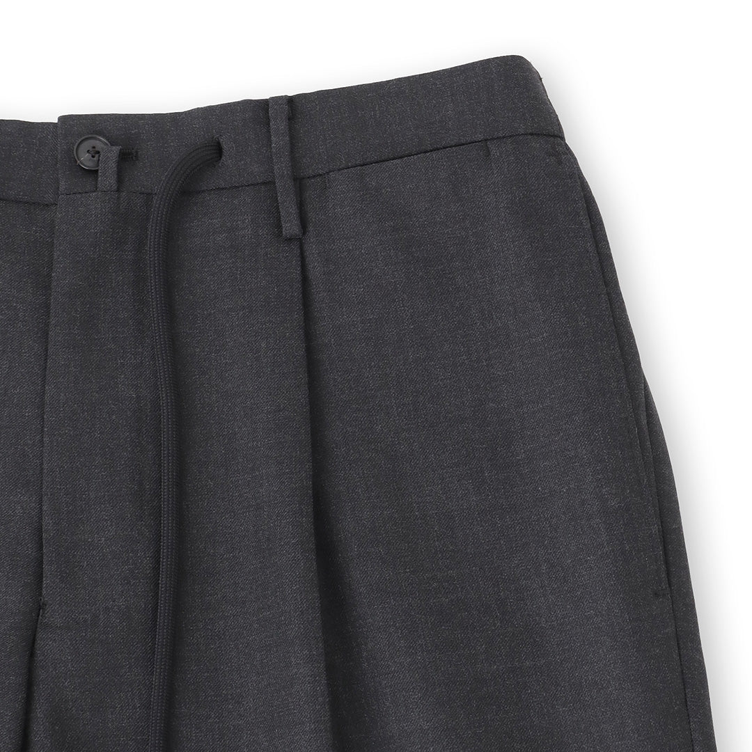 【Renewal】Twill Easy Trousers Color: Charcoal