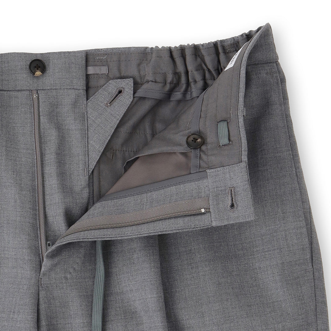 【Renewal】Twill Easy Trousers Color: Light Gray
