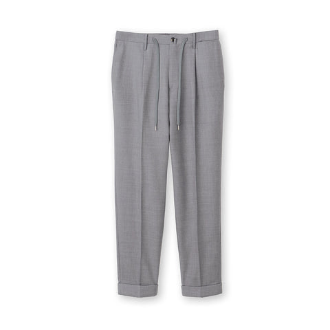 【Renewal】Twill Easy Trousers Color: Light Gray