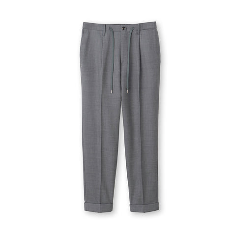 【Renewal】Twill Easy Trousers Color: Light Gray