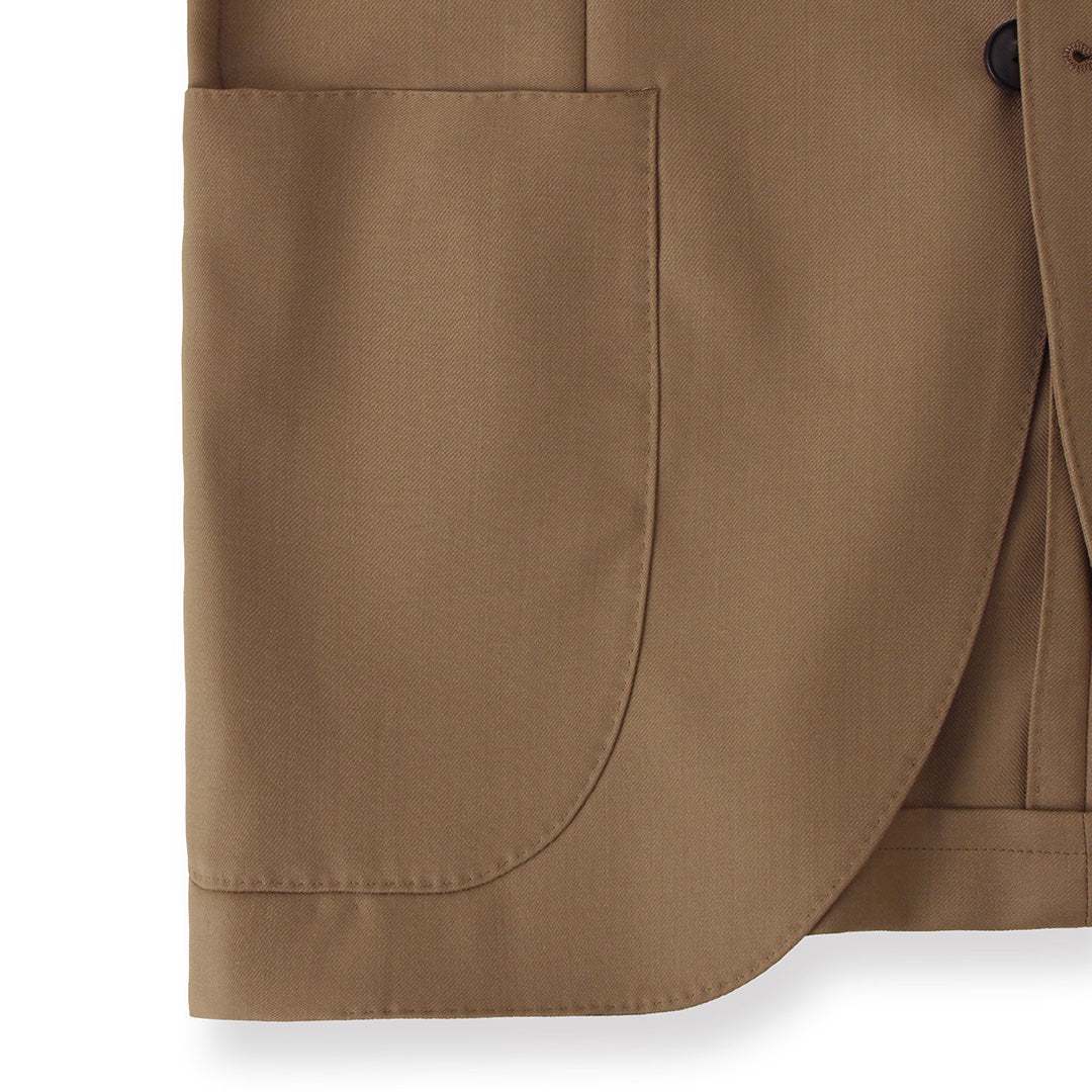 【Renewal】 Twill Tailored Jacket Color: Camel