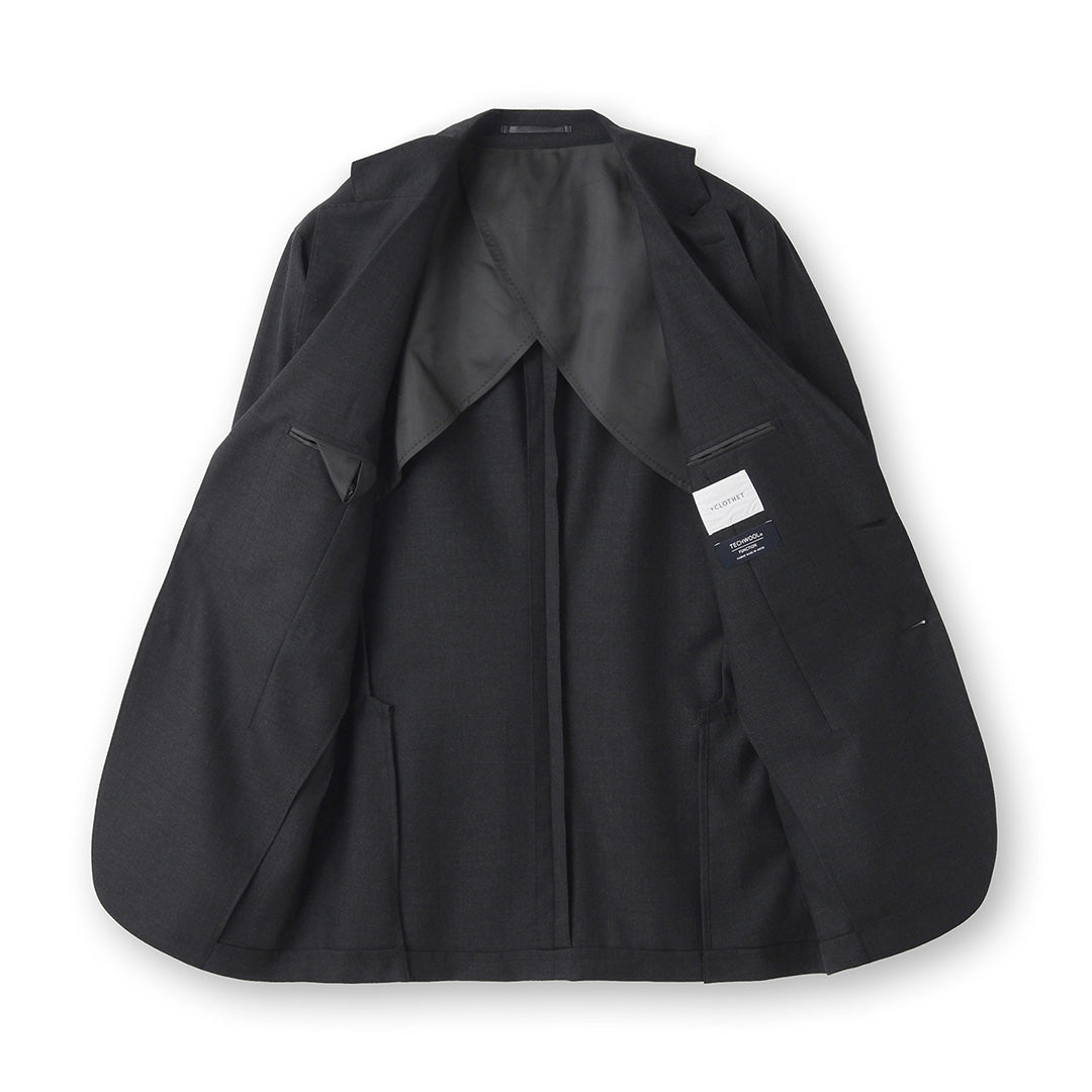 【Renewal】 Twill Tailored Jacket Color: Charcoal
