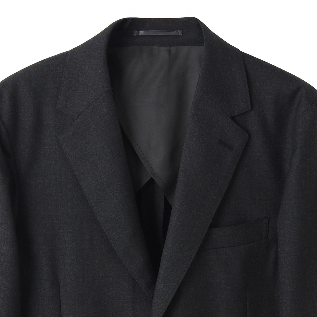 【Renewal】 Twill Tailored Jacket Color: Charcoal