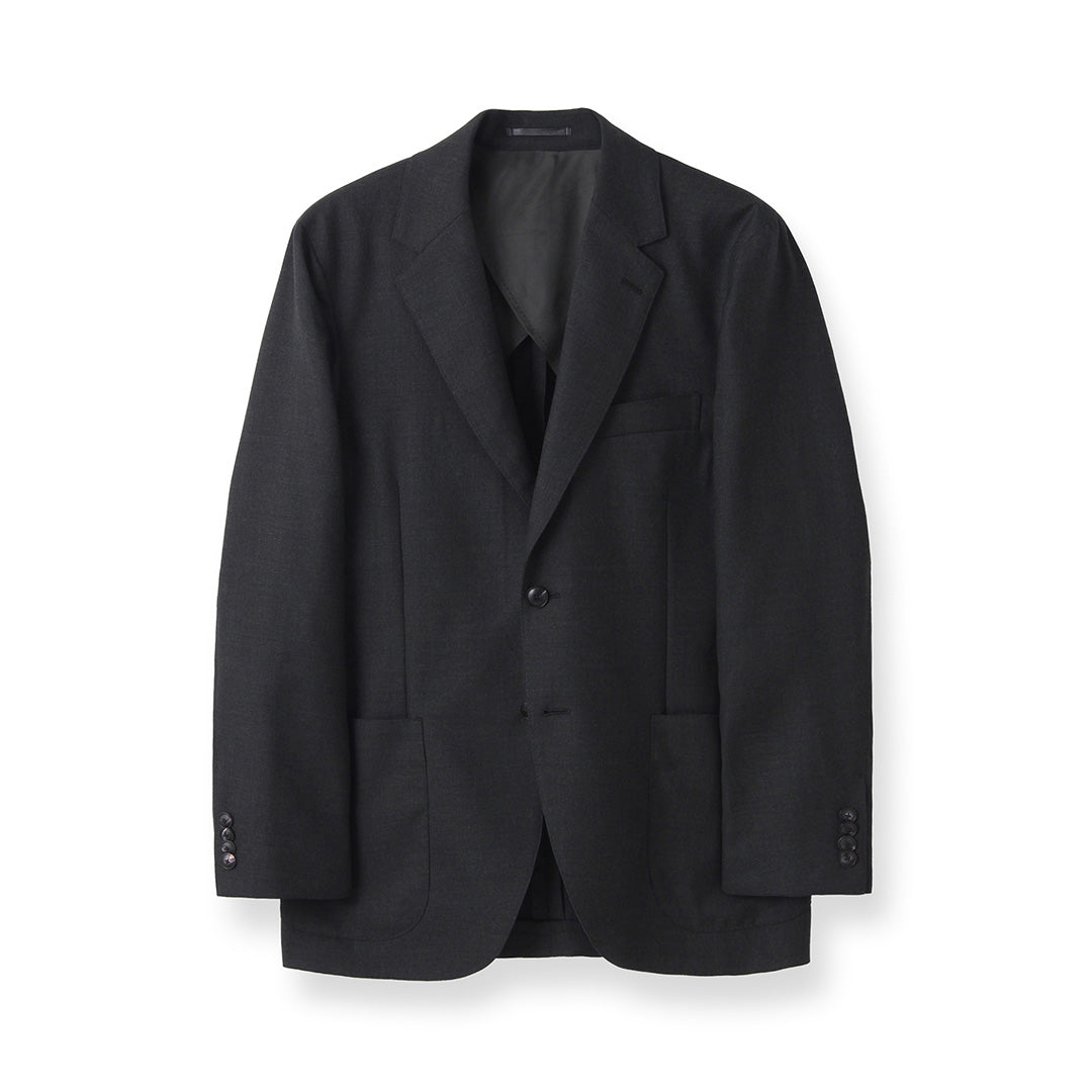【Renewal】 Twill Tailored Jacket Color: Charcoal
