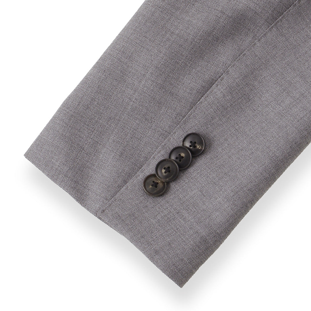 【Renewal】 Twill Tailored Jacket Color: Light Gray