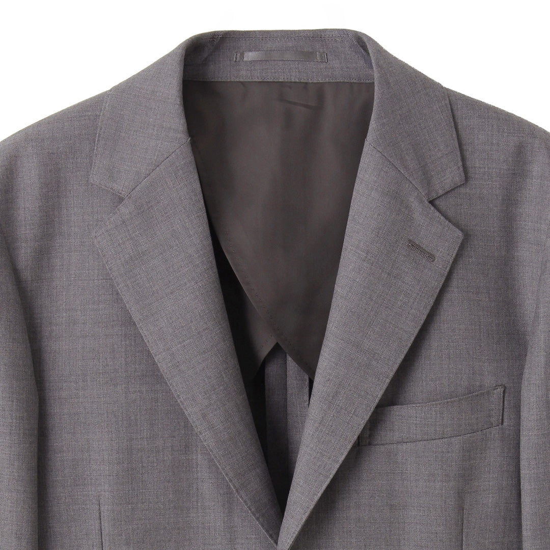 【Renewal】 Twill Tailored Jacket Color: Light Gray