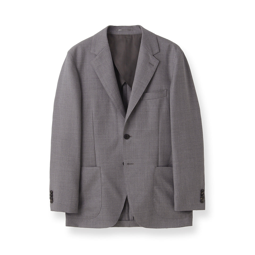 【Renewal】 Twill Tailored Jacket Color: Light Gray