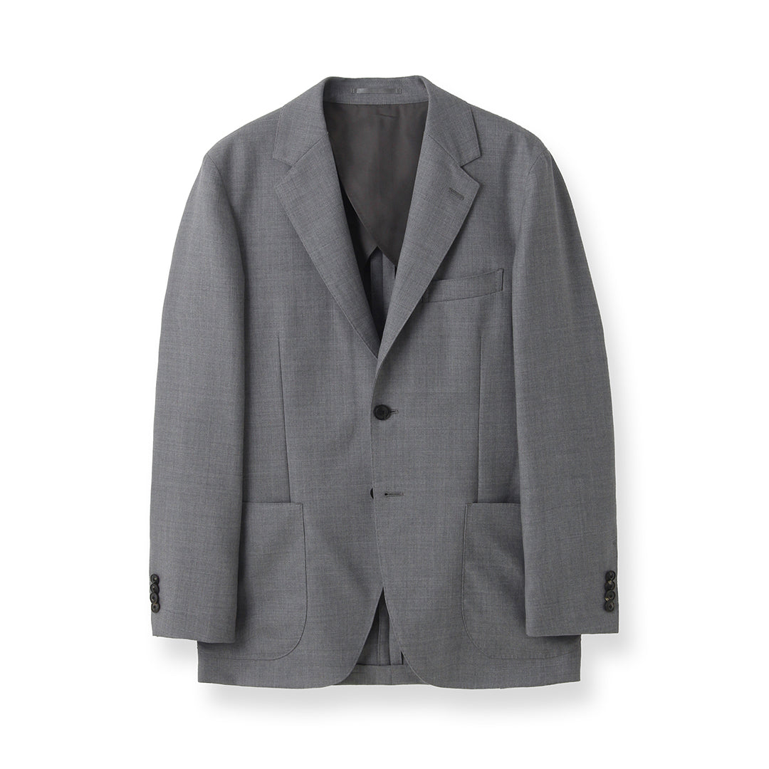 【Renewal】 Twill Tailored Jacket Color: Light Gray