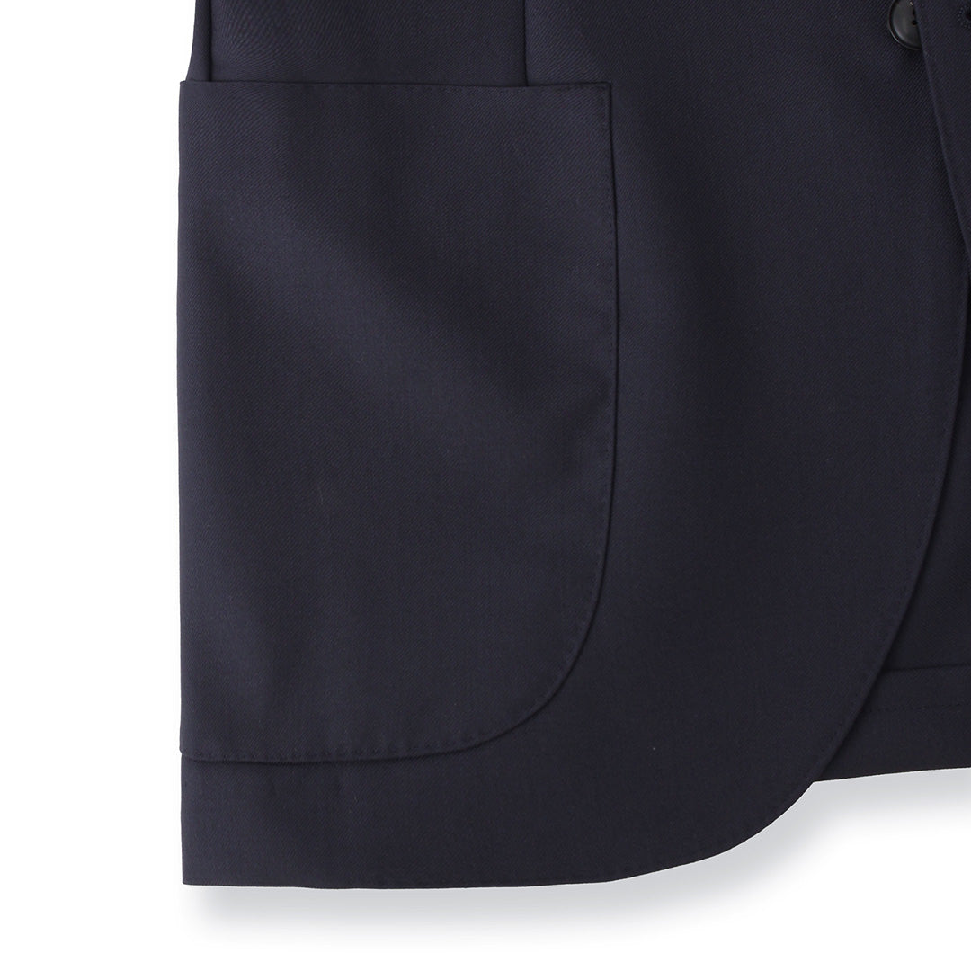 【Renewal】 Twill Tailored Jacket Color: Navy