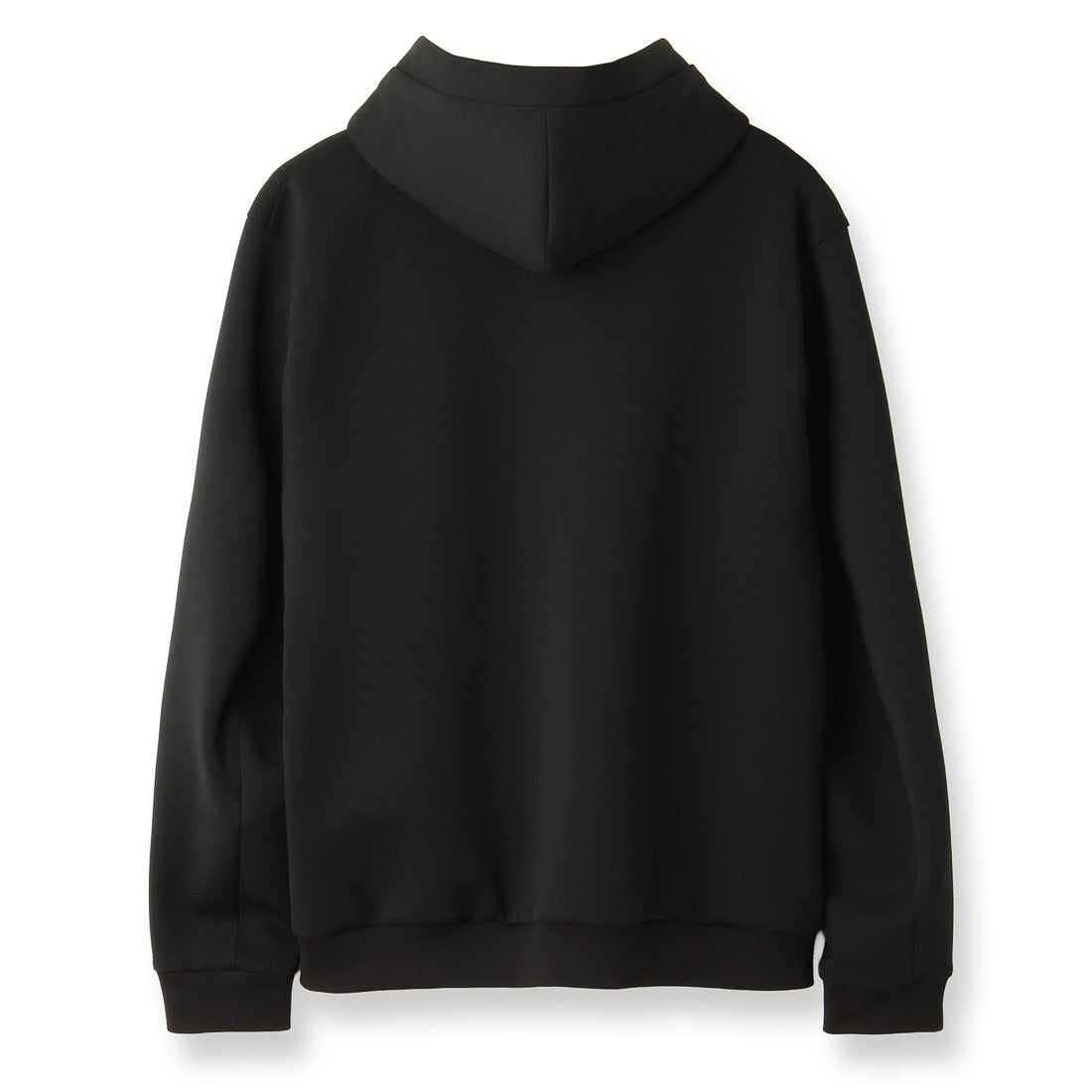 トリアセテート スキューバジャージーフーディー ブラック | ＋CLOTHET