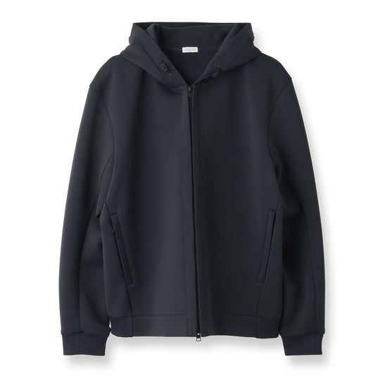 Triacetate Scuba Jersey Hoodie Color: Navy