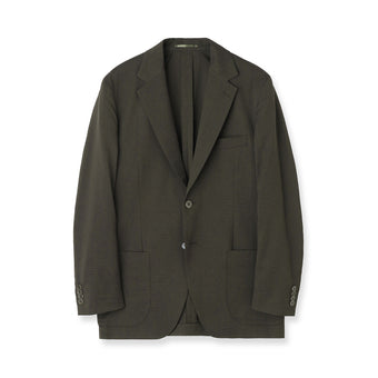 【Renewal】Seersucker Tailored Jacket Color: Olive