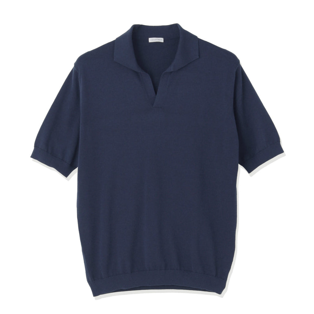 スビンプラチナム ニットポロシャツ ホワイト | ＋CLOTHET ONLINE