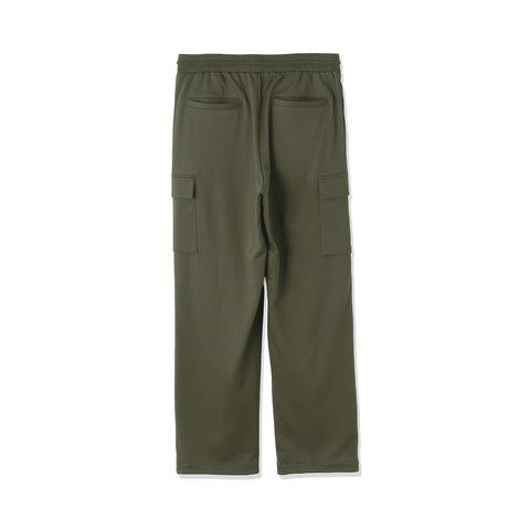 Smooth Terry Wide Cargo Pants Color: Olive
