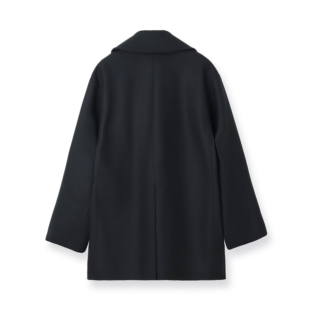 【10/24販売開始】Super140’s Melton Single Ulster Coat Color: Navy
