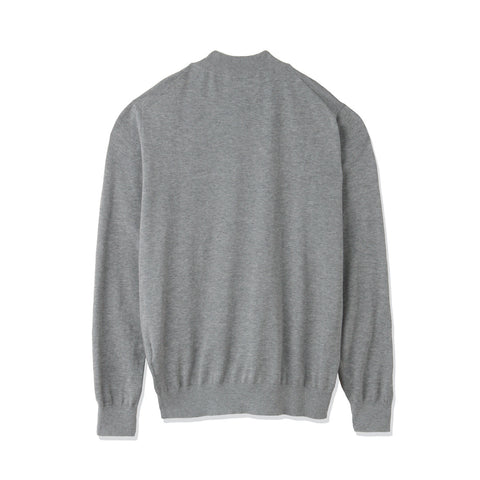 【THE LIMITED EDITION】Mock Neck Knit Color: Light Gray