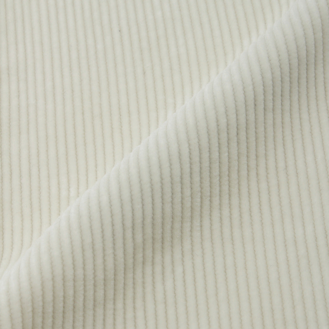 SUVIN PLATINUM Corduroy Easy Trousers Color: Off White