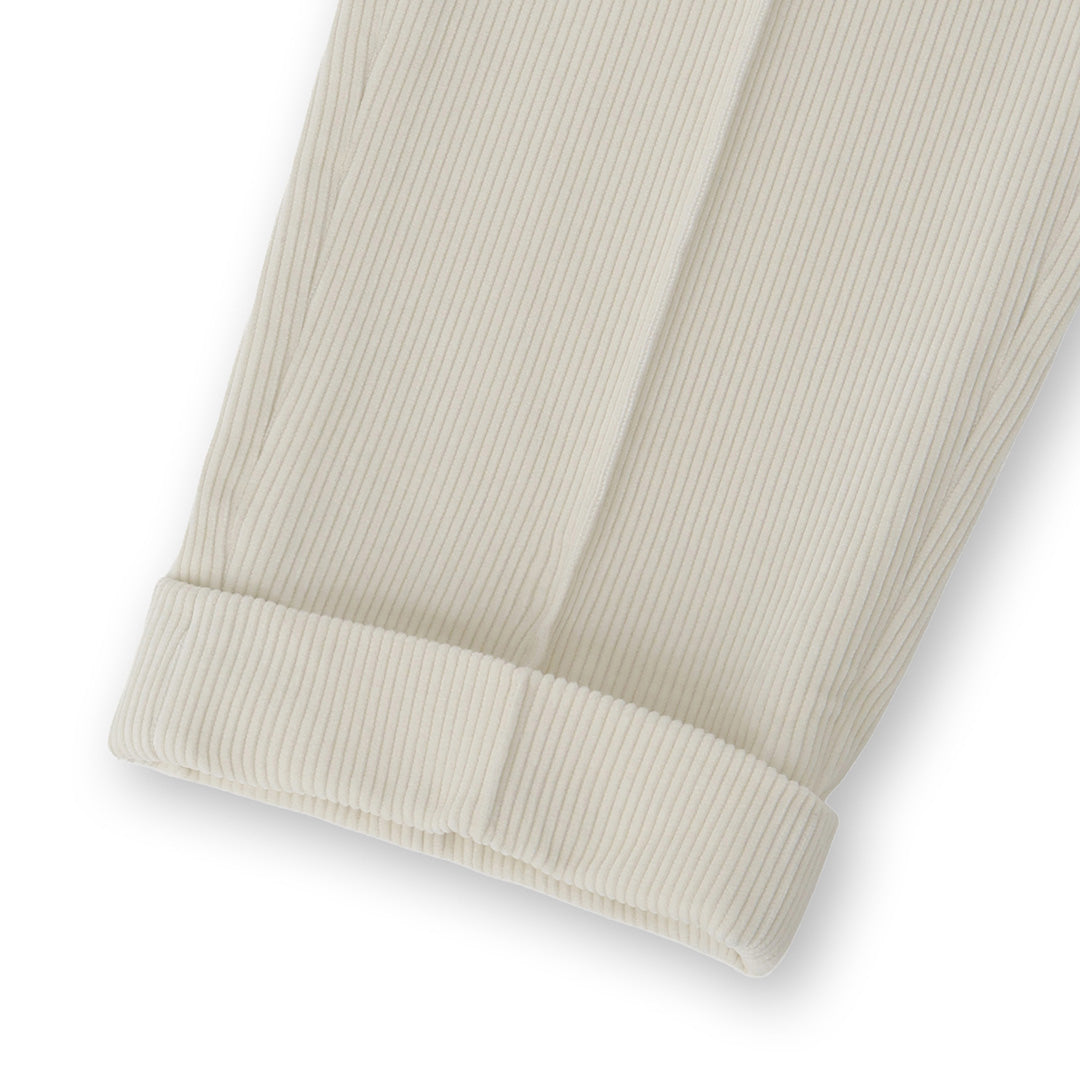SUVIN PLATINUM Corduroy Easy Trousers Color: Off White
