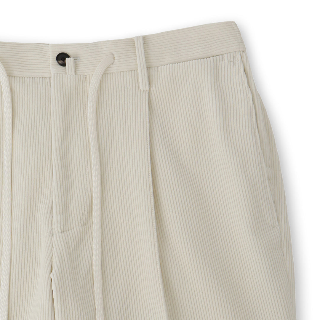 SUVIN PLATINUM Corduroy Easy Trousers Color: Off White