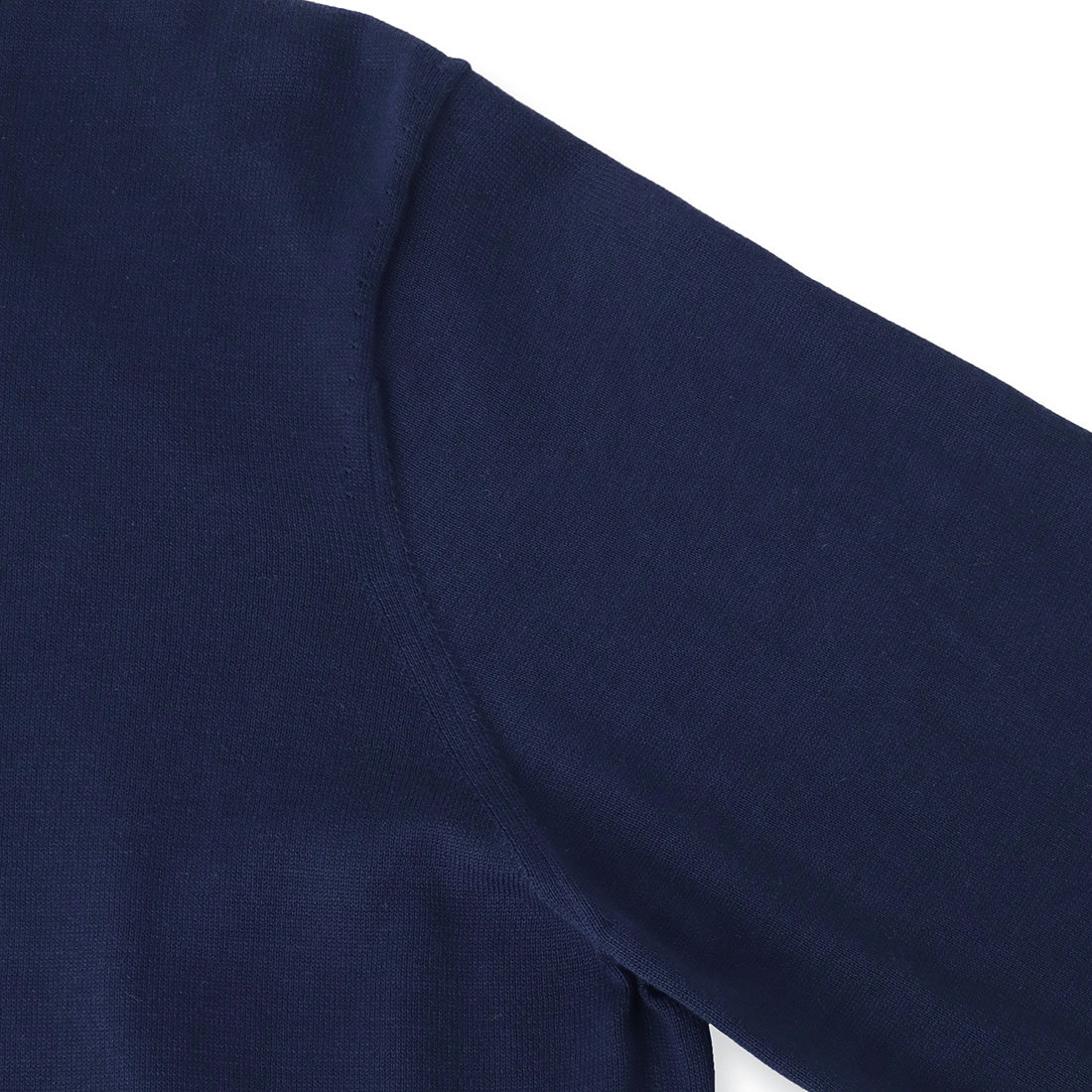 Long Sleeve Knit Polo-shirt Color: Deep Blue