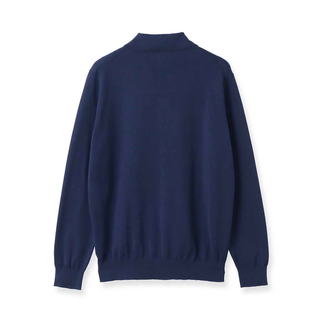 スビンプラチナム 長袖ニットポロシャツ ディープブルー | ＋CLOTHET