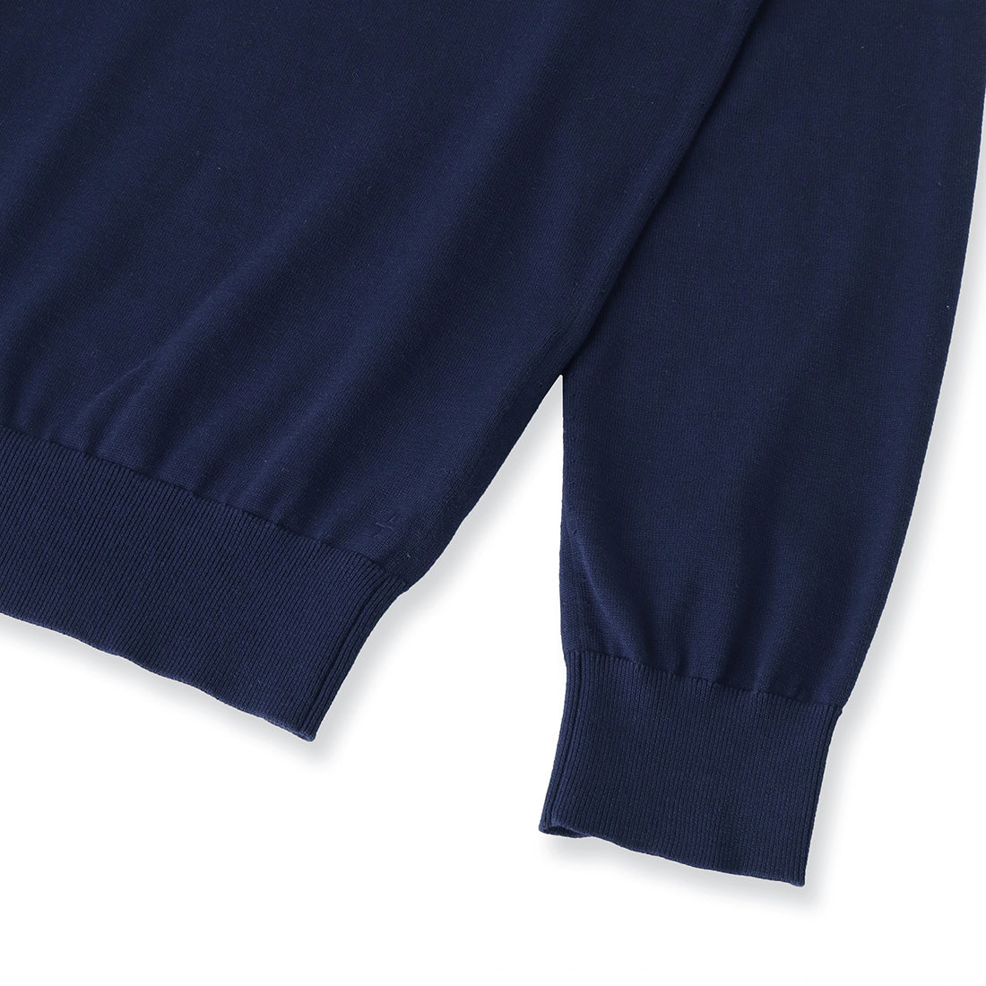 +CLOTHET クロスクローゼット 長袖ニットポロシャツ ネイビー CLOTHET クロスクローゼット 長袖ニットポロシャツ ネイビー