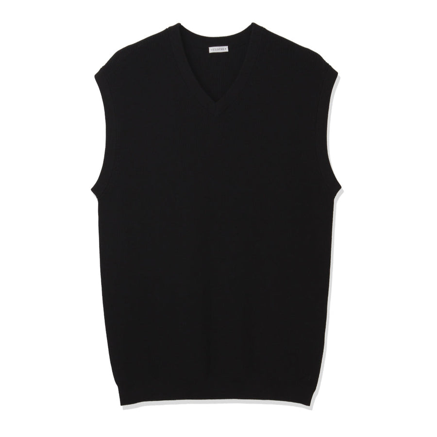 SUVIN PLATINUM Knit Vest Color: Navy