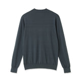 Mock Neck Knit Color: Graphite Blue