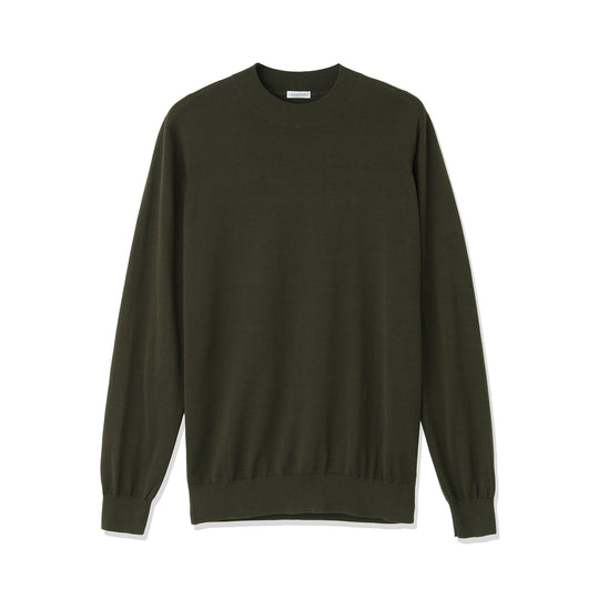 Mock Neck Knit Color: Olive