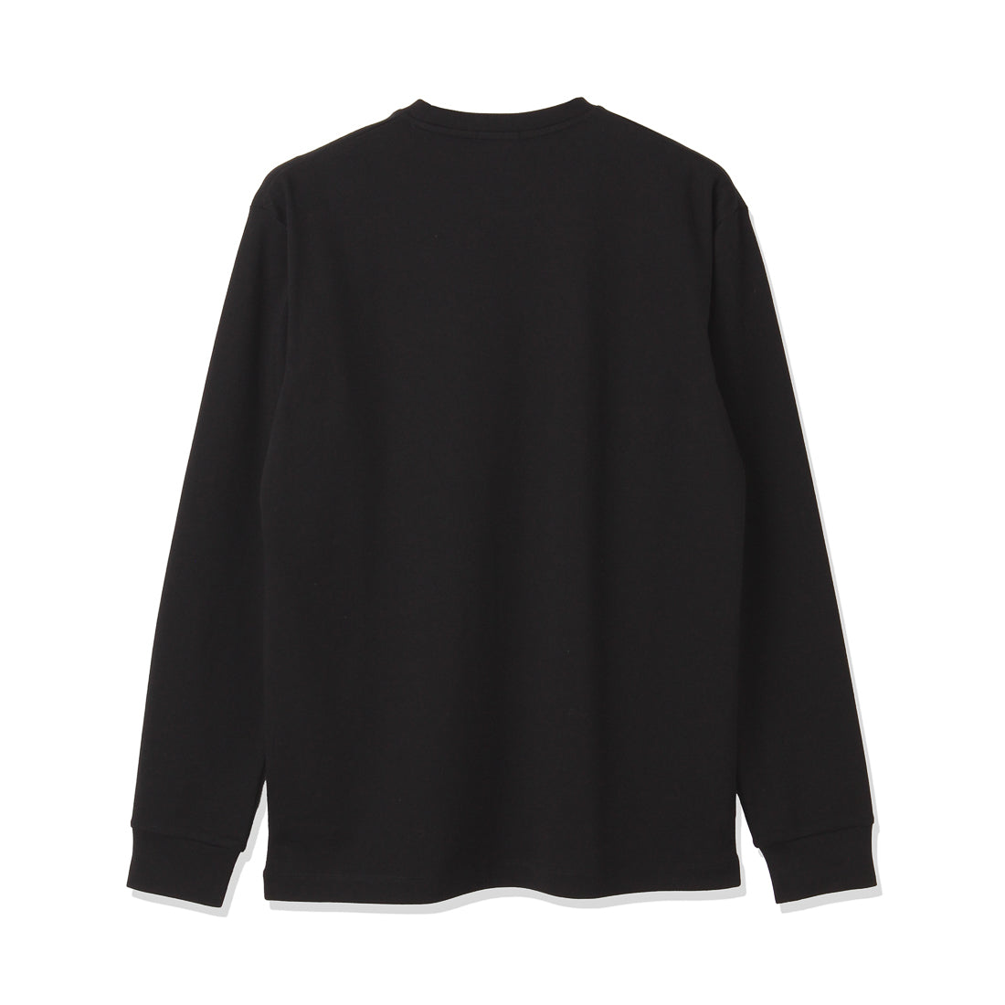 スビンプラチナムスムース テーラードロングスリーブTシャツ ブラック