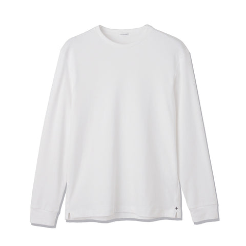 【Renewal】Tailored Long Sleeve T-shirt Color: White