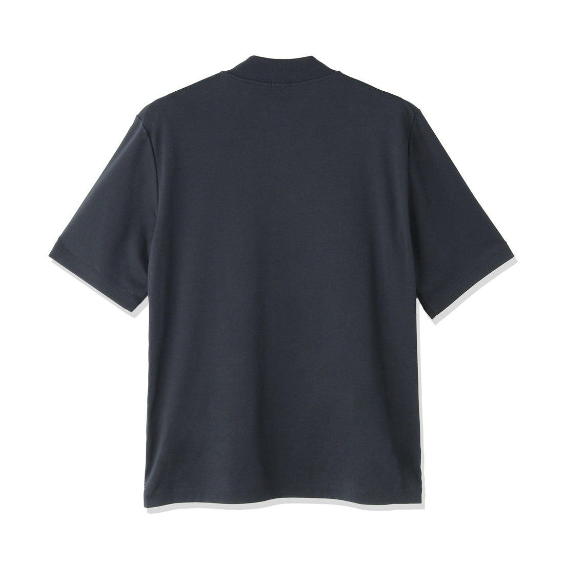 Tailored Mock Neck T-shirt Color: Navy