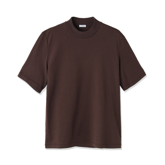 Tailored Mock Neck T-shirt Color: Oak