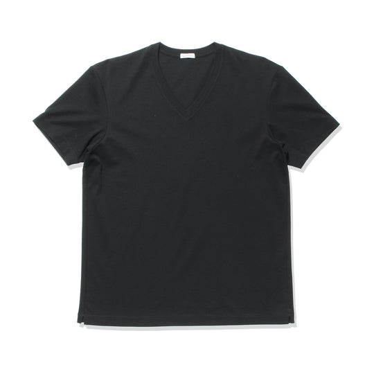【カスタムオーダー】Tailored Vneck T-shirt: Black