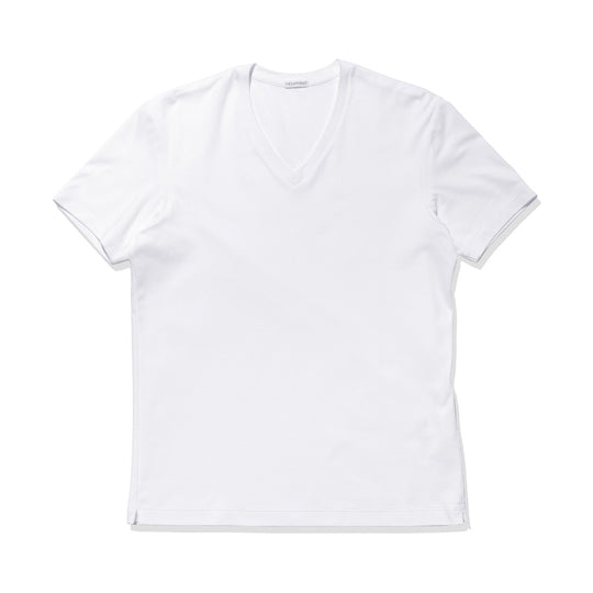 【カスタムオーダー】Tailored Vneck T-shirt: White