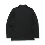 Smooth Terry Cardigan Double Jacket Color: Black