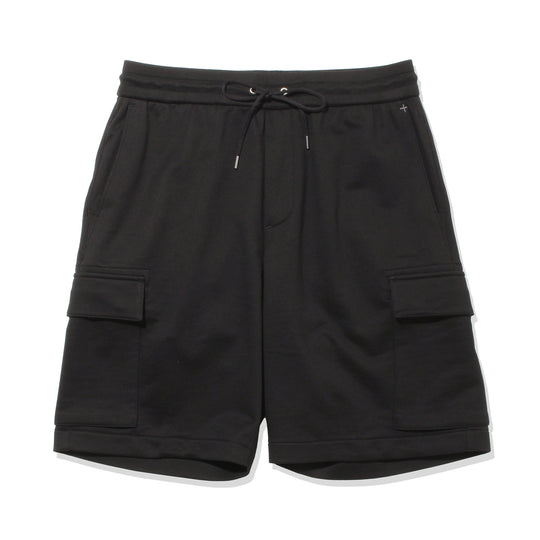 Smooth Terry Cargo Short Pants Color: Black