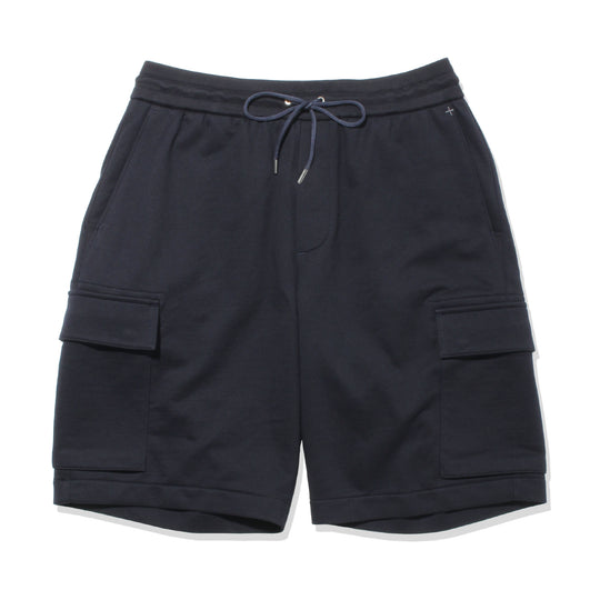 Smooth Terry Cargo Short Pants Color: Navy