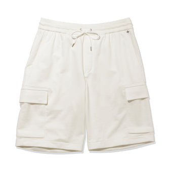 【8月上旬お届け予定】Smooth Terry Cargo Short Pants Color: Off White