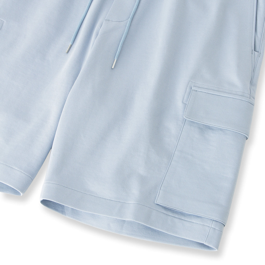 Smooth Terry Cargo Short Pants Color: Sky