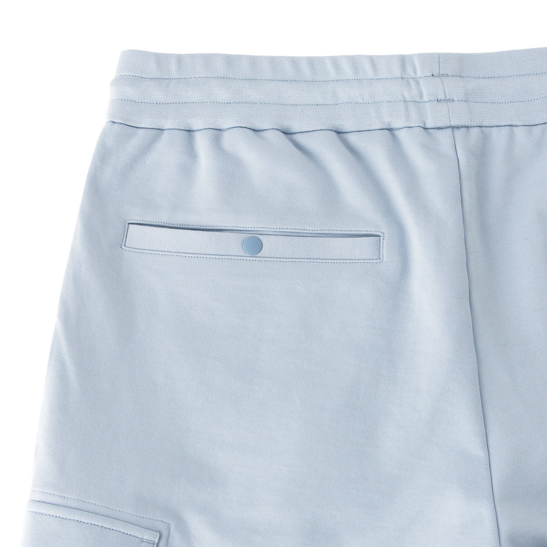 Smooth Terry Cargo Short Pants Color: Sky