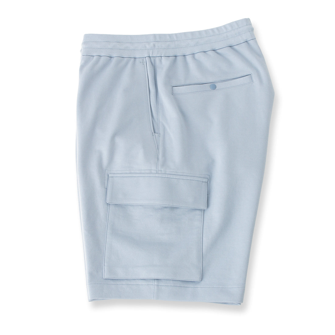Smooth Terry Cargo Short Pants Color: Sky