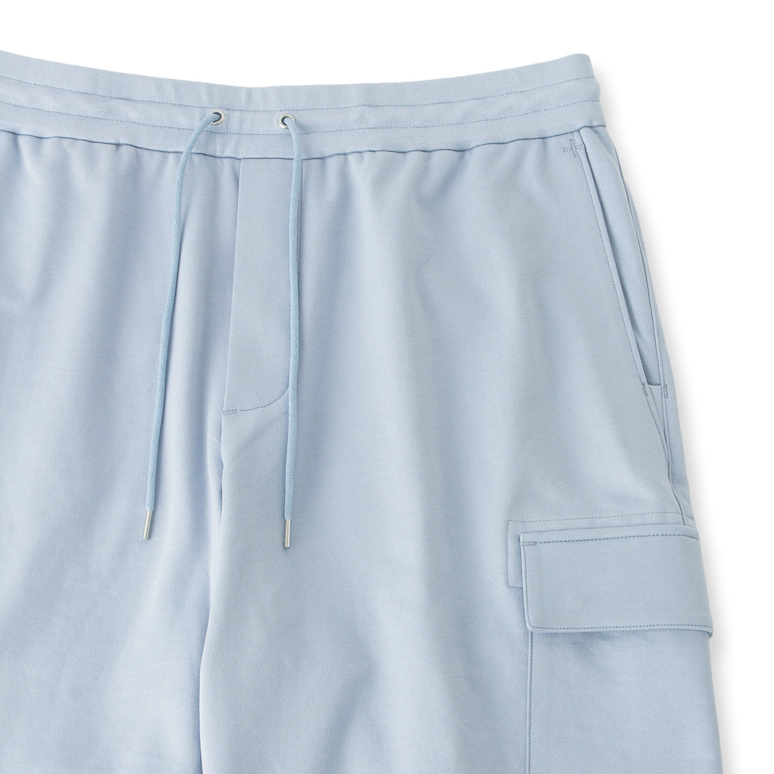 Smooth Terry Cargo Short Pants Color: Sky