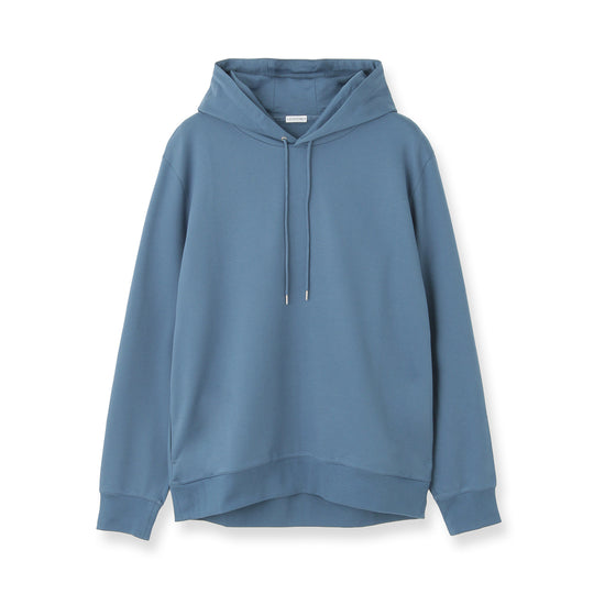 Smooth Terry Hoodie Color: Graphite Blue
